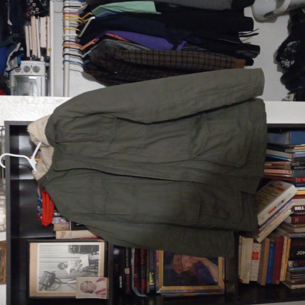 Coat, outdoor life,  green, LG